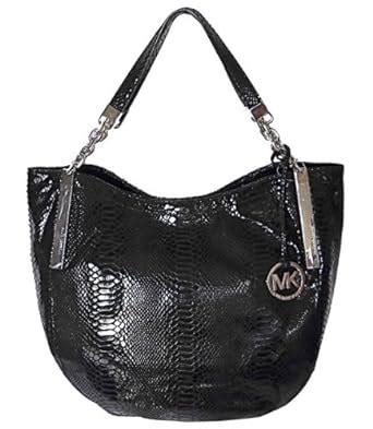 michael kors black snakeskin purse.